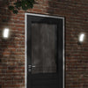 Vidaxl Lampade a parete da esterno 2 St Caschi LED in alluminio nero