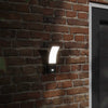 Vidaxl Lampade a parete da esterno 2 ST LED con sensori fuso in alluminio nero