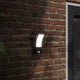 Vidaxl Lampade a parete da esterno 2 ST LED con sensori fuso in alluminio nero