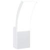 Vidaxl Lampada da parete da esterno LED Caschi in alluminio bianco