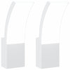 Vidaxl buitenwandlampen 2 st led gegoten aluminium wit