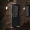 Vidaxl lámparas de pared al aire libre 2 st LED con sensores de aluminio fundido blanco