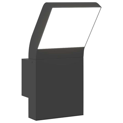 Vidaxl Lámpara de pared al aire libre LED fundido de aluminio de aluminio