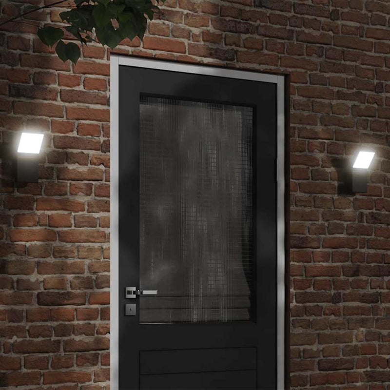 Vidaxl Lampada da parete da esterno LED Cast Alluminio nero