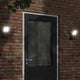 Vidaxl Lampade a parete da esterno 2 St Caschi LED in alluminio nero
