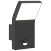 Vidaxl LED de lámpara de pared al aire libre con sensores de aluminio fundido