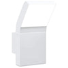 Vidaxl Lámpara de pared al aire libre LED fundido de aluminio blanco