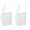 Vidaxl Lampade a parete da esterno 2 St Caschi LED in alluminio bianco
