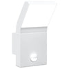 Vidaxl Lampada da parete da esterno LED con sensori Cast in alluminio bianco