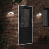 Vidaxl Lampade a parete da esterno 2 St Caschi LED in alluminio nero