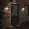 Vidaxl Lampada da parete da esterno LED con sensori Cast in alluminio bianco