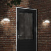 Vidaxl Lampada da parete da esterno LED con sensori Cast in alluminio bianco