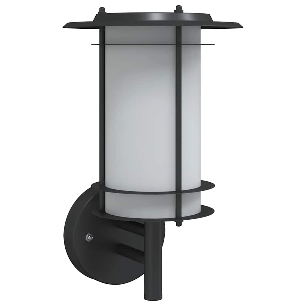 Vidaxl Lampada da parete da esterno in acciaio inossidabile nero
