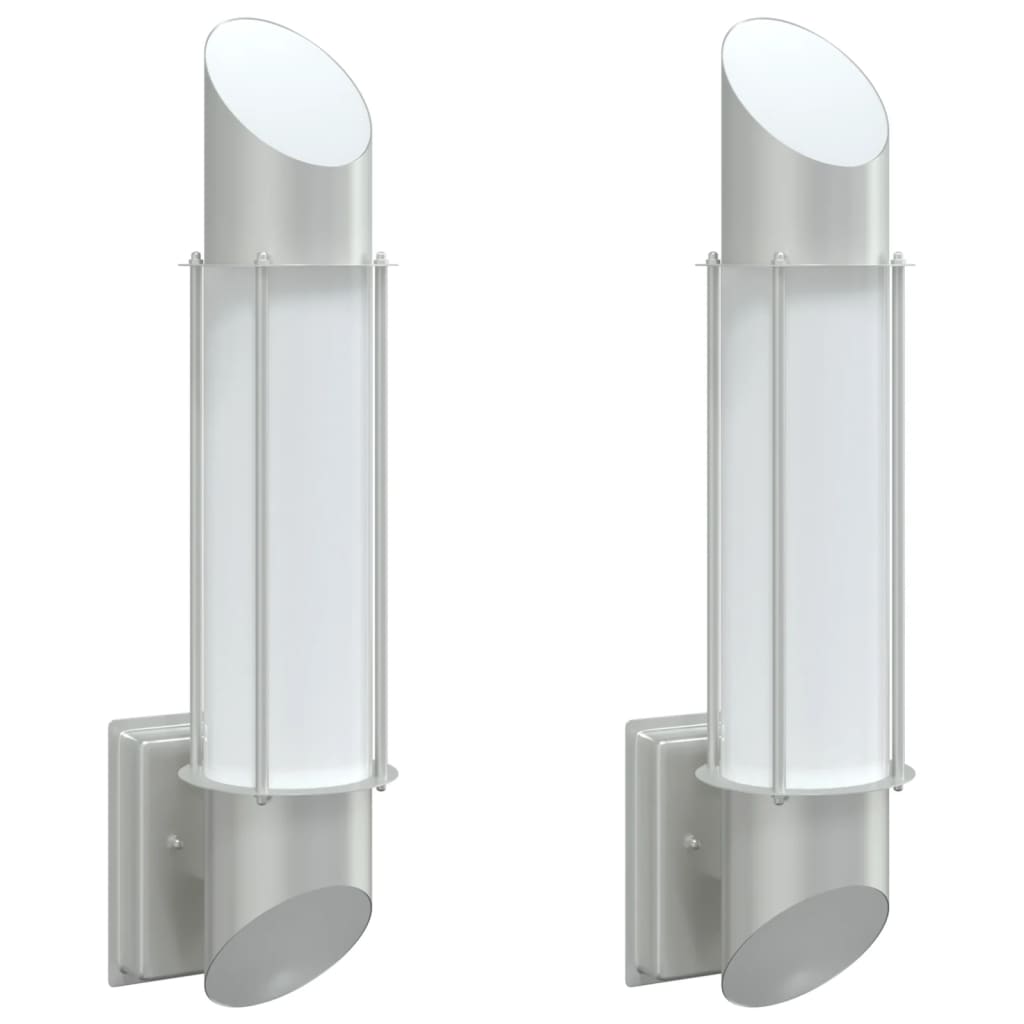 Vidaxl Lampade a parete da esterno 2 St Acciaio inossidabile colorato
