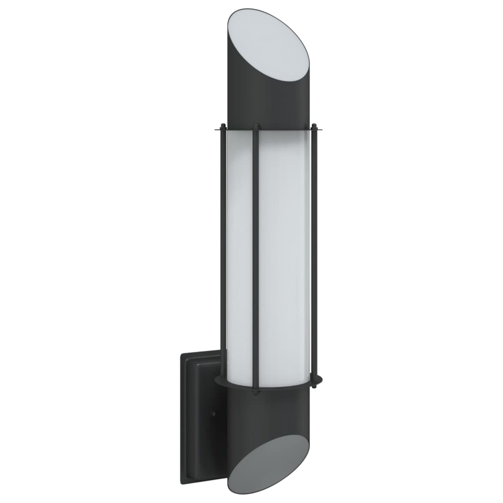 Vidaxl Lampada da parete da esterno in acciaio inossidabile nero