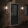 Vidaxl Lámparas de pared al aire libre 2 de acero inoxidable