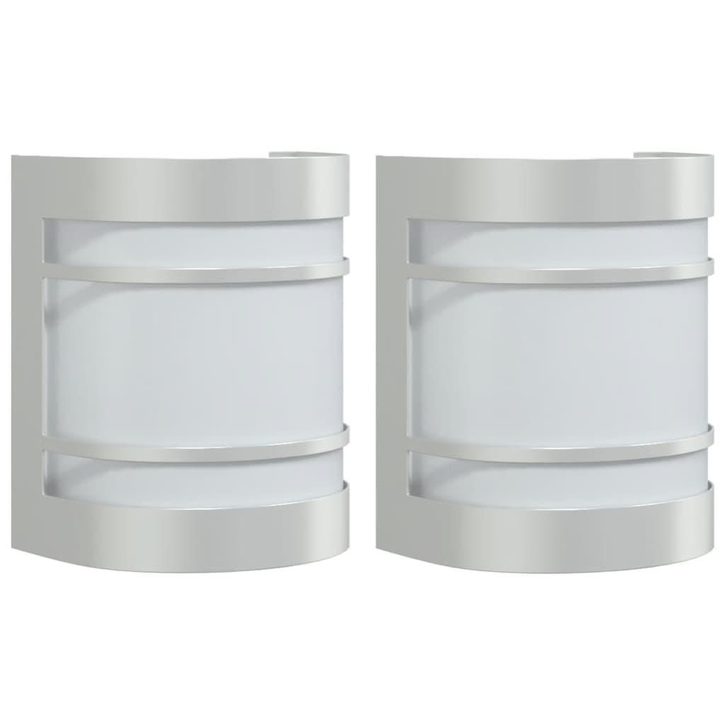 Vidaxl Lampade a parete da esterno 2 St Acciaio inossidabile colorato