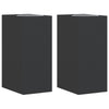 Vidaxl Lampade a parete da esterno 2 stesse in alluminio nero