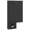 Vidaxl Lampada da parete da esterno con sensore fuso in alluminio nero