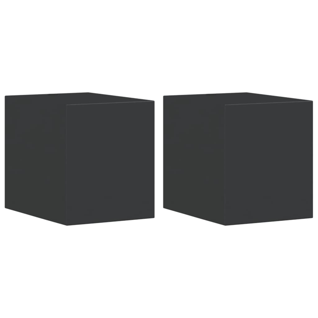 Vidaxl Lampade a parete da esterno 2 stesse in alluminio nero