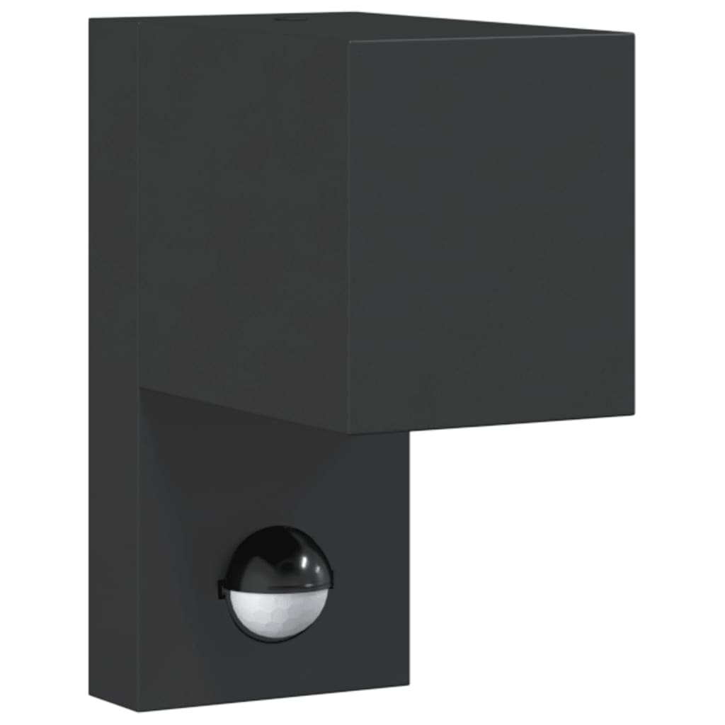 Lámpara de pared al aire libre de Vidaxl con aluminio fundido de sensor