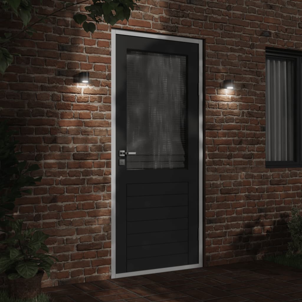 Vidaxl Lampada da parete da esterno Cash in alluminio nero
