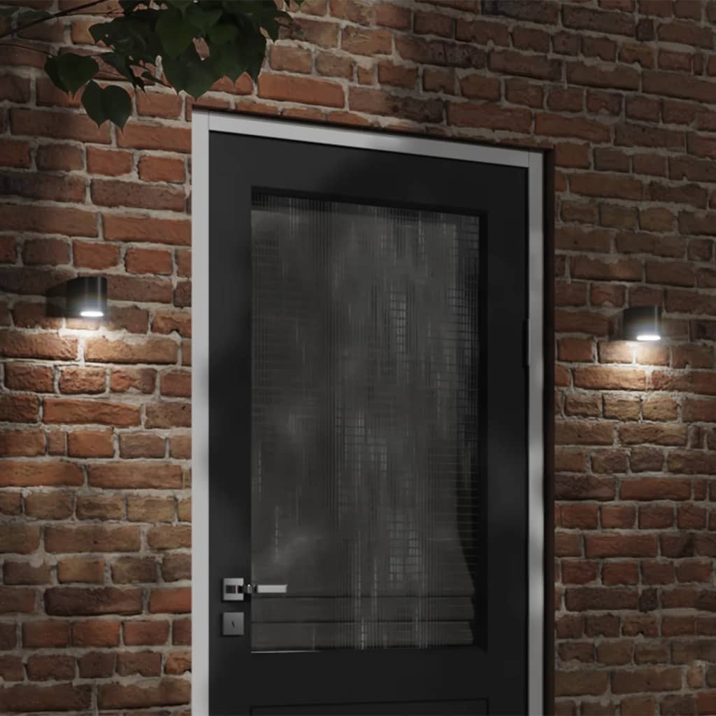 Vidaxl Lampada da parete da esterno Cash in alluminio nero