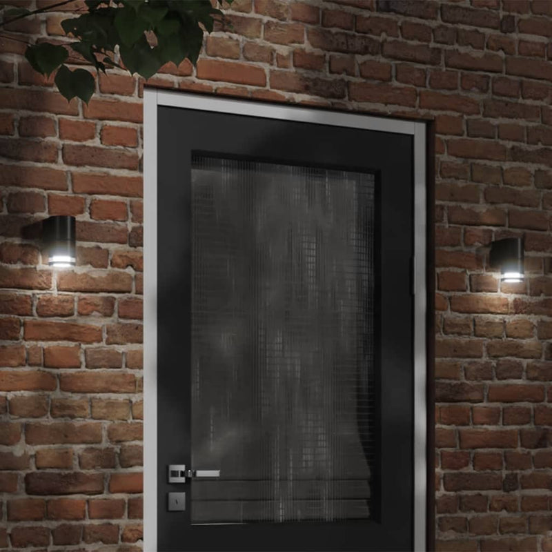 Vidaxl Lampada da parete da esterno Cash in alluminio nero