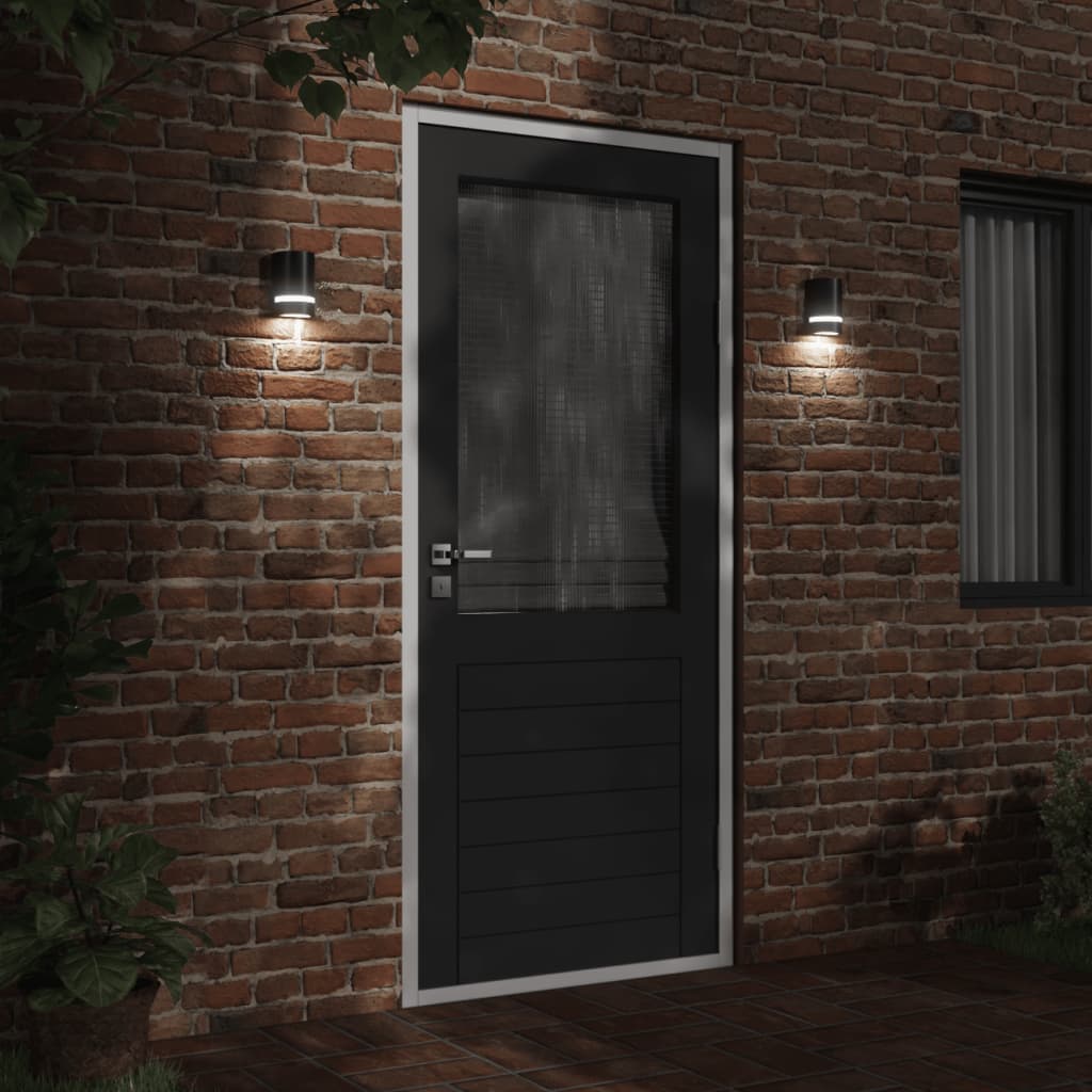 Vidaxl Lampada da parete da esterno Cash in alluminio nero