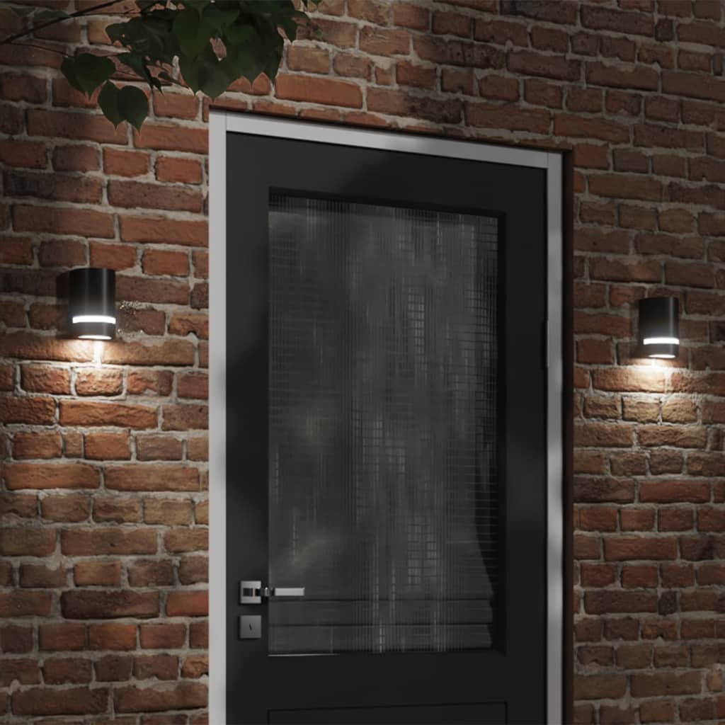 Vidaxl Lampada da parete da esterno Cash in alluminio nero