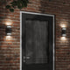 Vidaxl Lampada da parete da esterno Cash in alluminio nero
