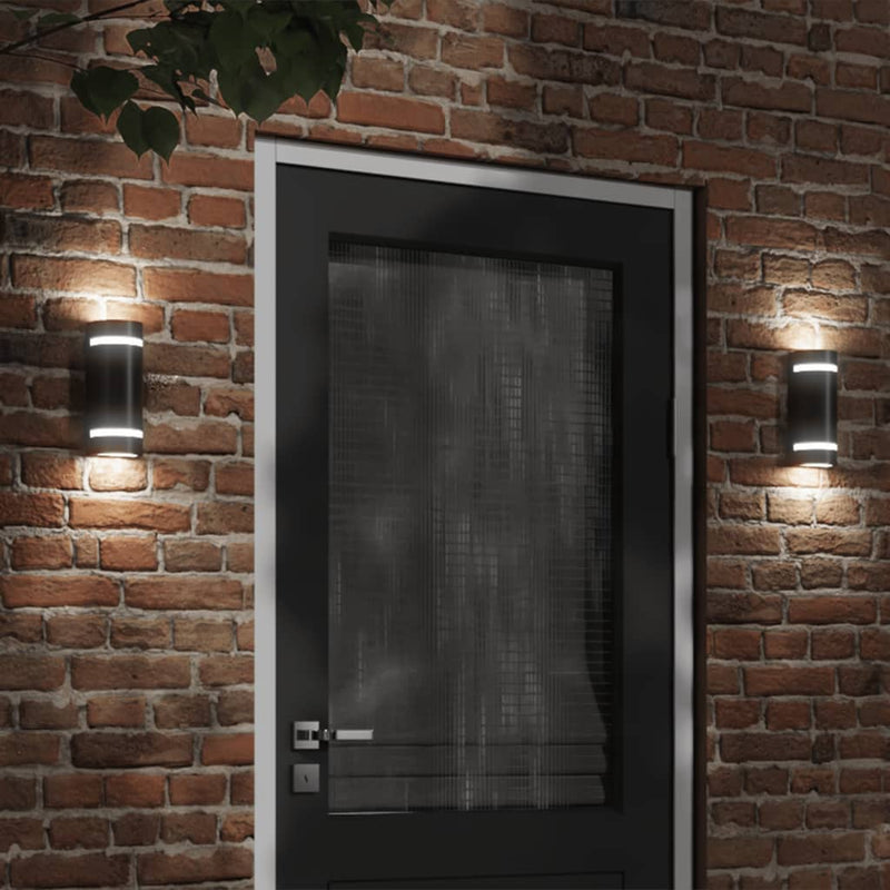 Vidaxl Lampada da parete da esterno Cash in alluminio nero