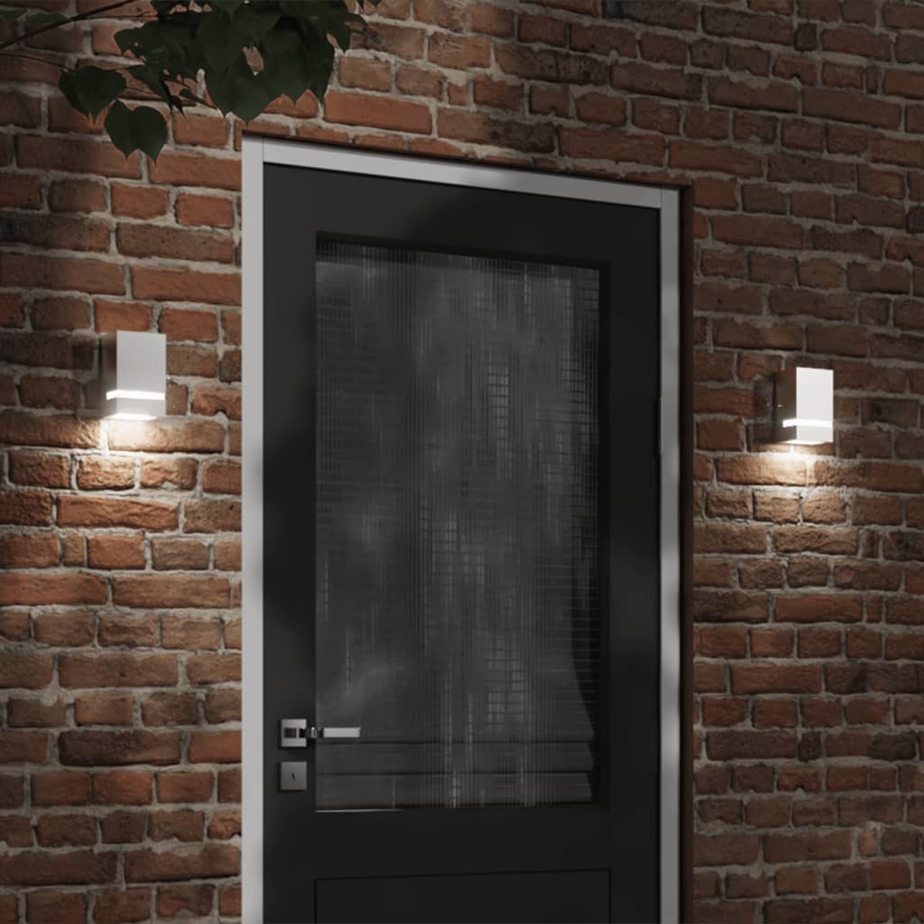 Vidaxl Lampada da parete esterna in acciaio inossidabile colorato