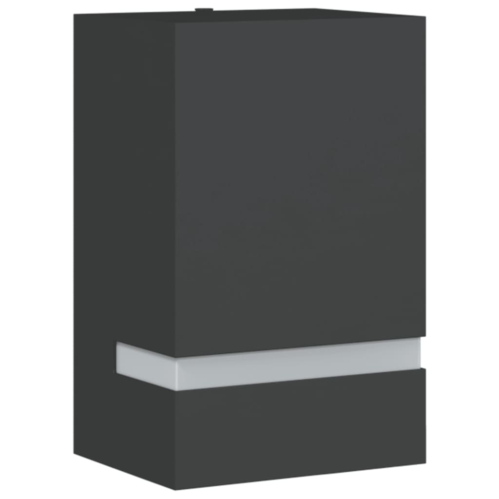 Vidaxl Lampada da parete da esterno in acciaio inossidabile nero
