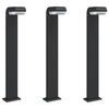 Lámparas de piso Vidaxl para al aire libre de aluminio fundido de 30 cm de 80 cm