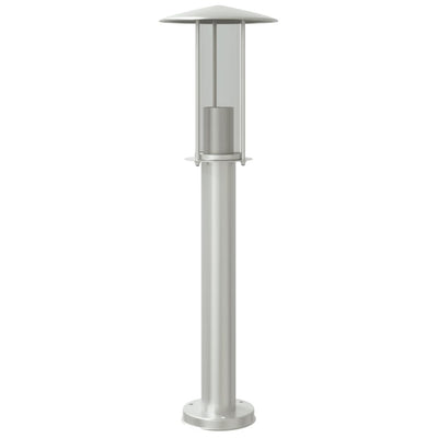 Vidaxl Lámpara exterior de lámpara de 60 cm de acero inoxidable de color plateado