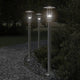 Lampada da pavimento Vidaxl per color argento in acciaio inossidabile esterno da 100 cm