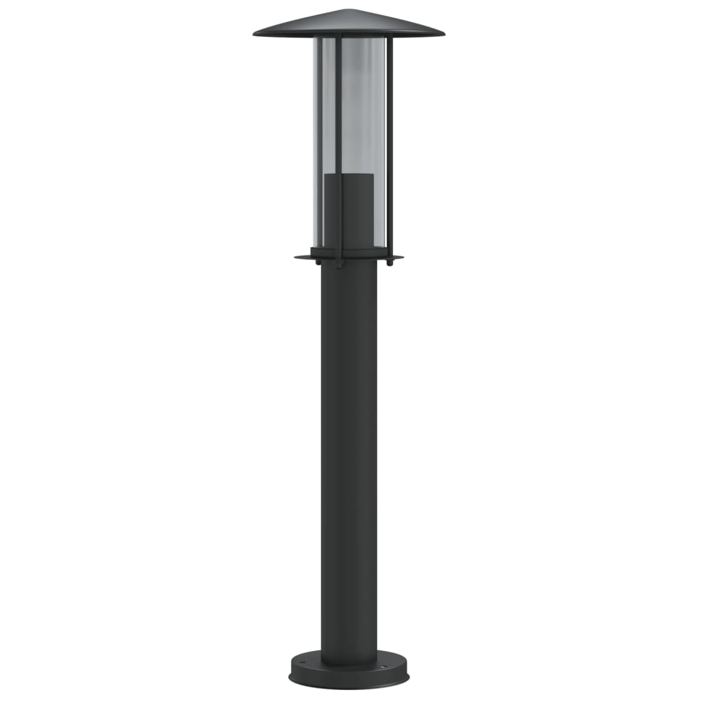 Lampada da pavimento Vidaxl per l'acciaio inossidabile esterno da 60 cm nero