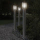 Lampada da pavimento Vidaxl per argento in acciaio inossidabile da 110 cm in acciaio inossidabile