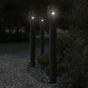 Vidaxl Lampada per pavimenti per 33 cm in acciaio inossidabile da 3 St 110 cm
