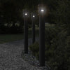 Vidaxl Lampada per pavimenti per 33 cm in acciaio inossidabile da 3 St 110 cm