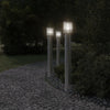 Vidaxl pavimenti esterni 3 m con sensori da 110 cm in acciaio inossidabile