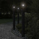 Vidaxl Lampade esterne 3 St con sensori in acciaio inossidabile da 110 cm nero