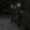 Vidaxl Lampade esterne a pavimento 3 ST Black in acciaio inossidabile da 110 cm