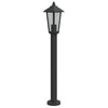 Lampada da pavimento Vidaxl per l'acciaio inossidabile esterno da 80 cm nero