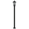 Lampada da pavimento Vidaxl per l'acciaio inossidabile esterno 120 cm nero