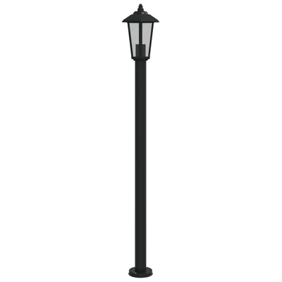 Vidaxl floor lamp for outside 120 cm stainless steel black