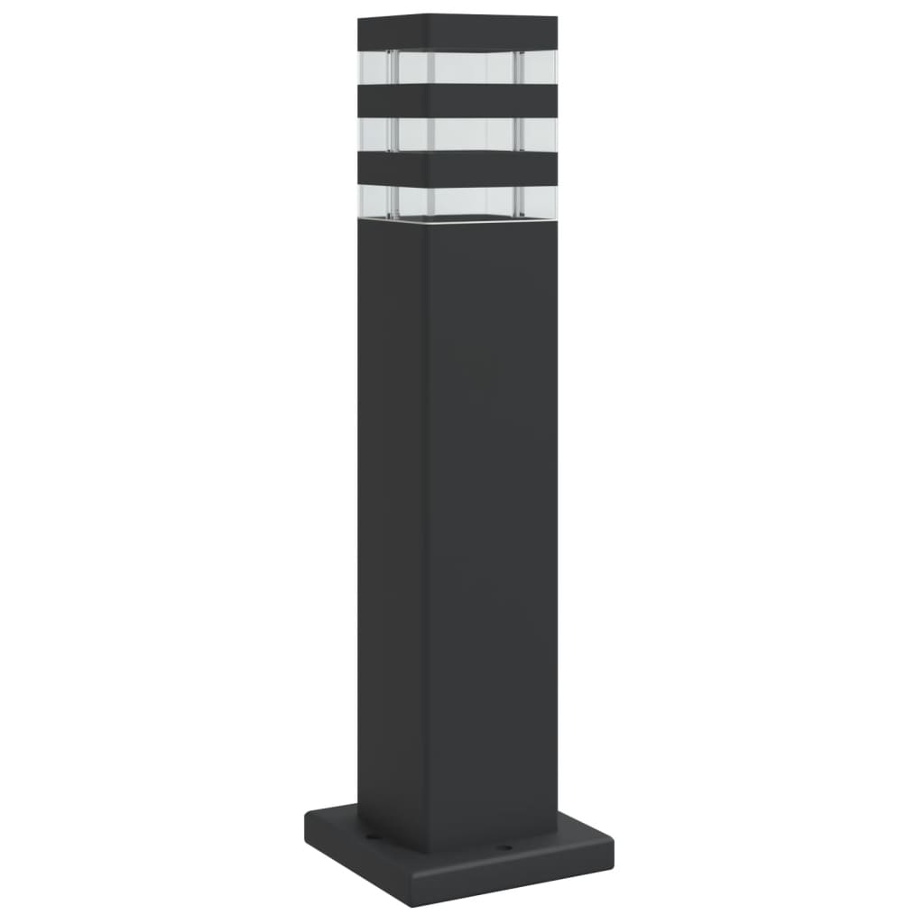 Vidaxl Lampade per pavimenti per alluminio da 50 cm esterni neri