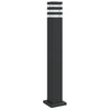 Vidaxl Lampade per pavimenti per alluminio da 80 cm esterni neri