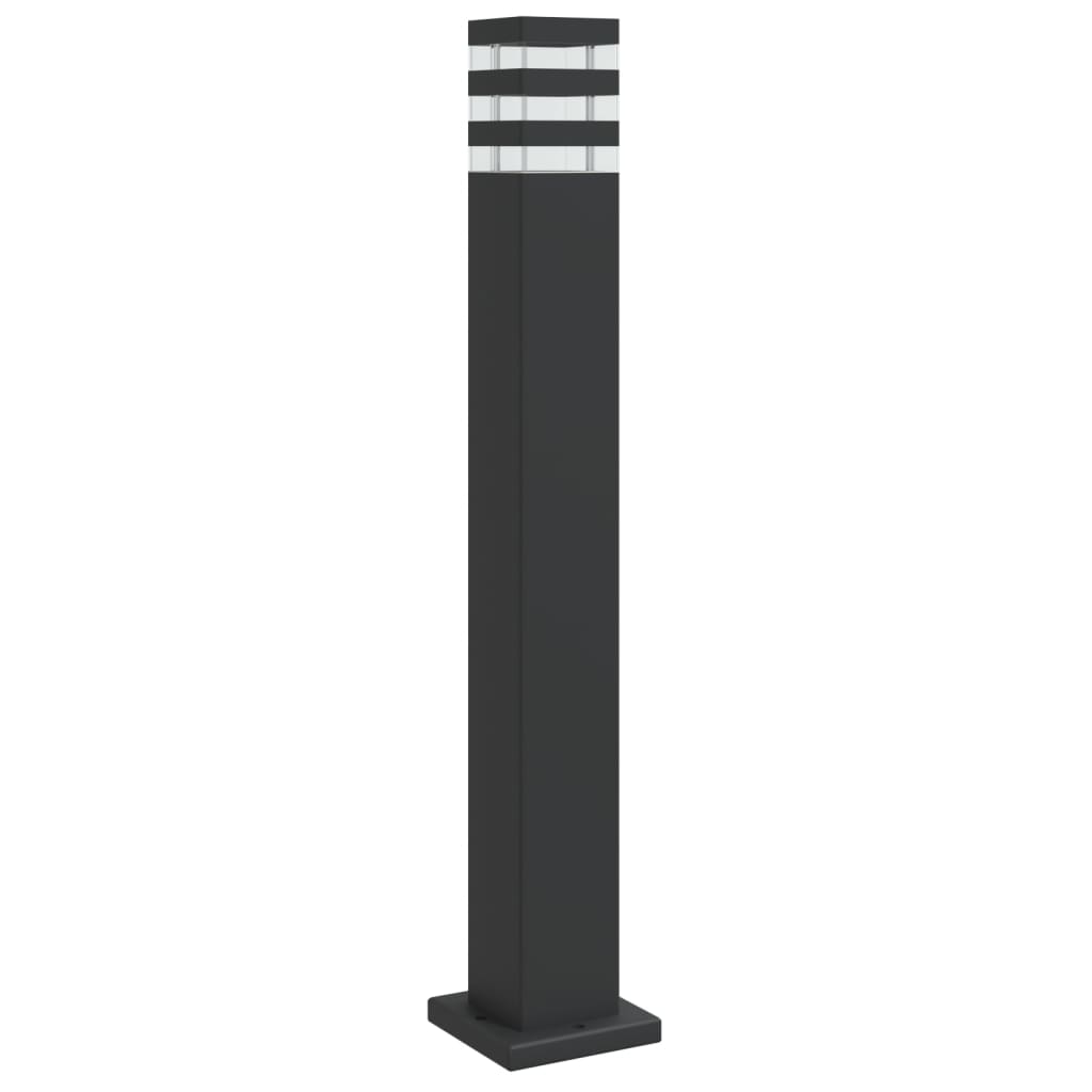Vidaxl Lampade per pavimenti per alluminio da 80 cm esterni neri